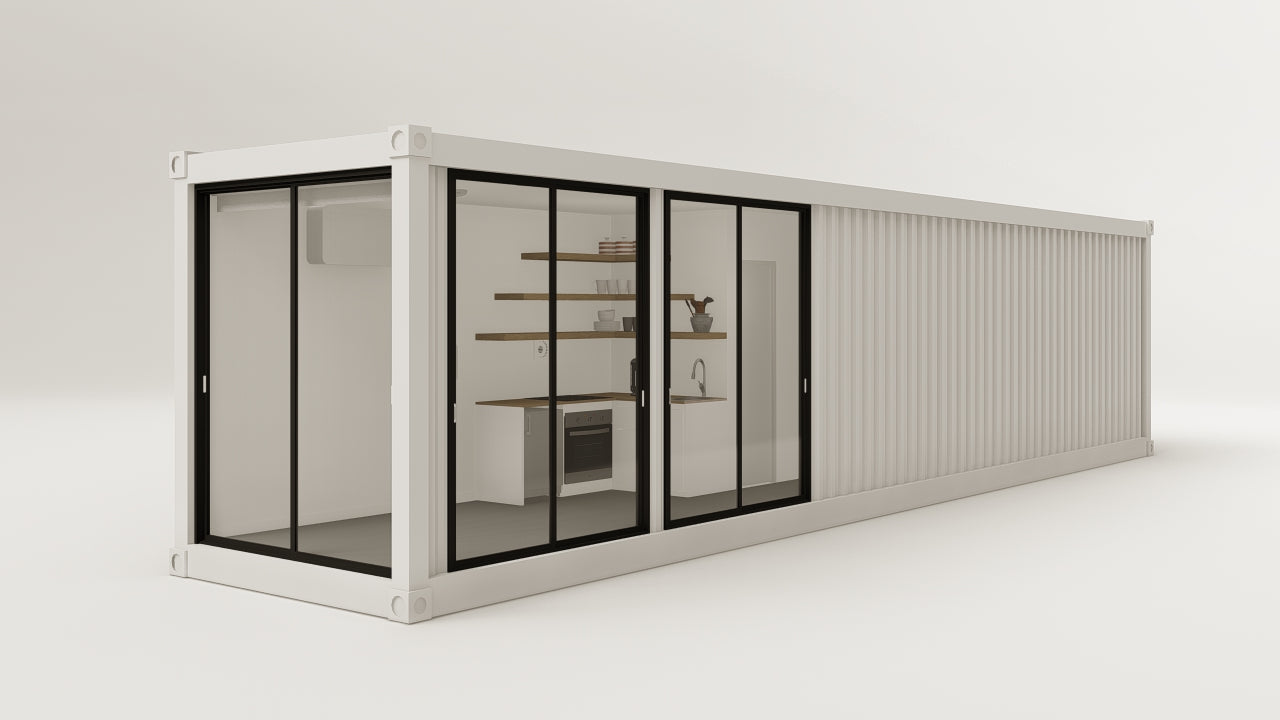 Living Space - 30 - Pure White - 1 End Door 2 Side Doors view 4