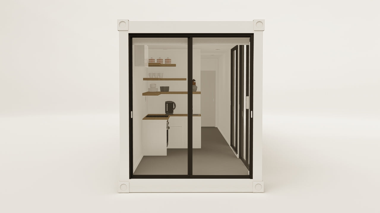 Living Space - 30 - Pure White - 1 End Door 2 Side Doors view 5