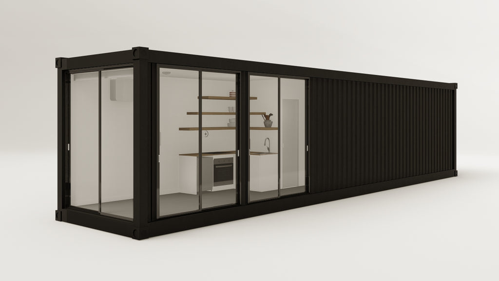 Living Space - 30 - Graphite Black - 1 End Door 2 Side Doors view 4