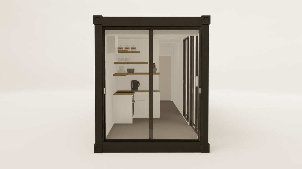 Living Space - 30 - Graphite Black - 1 End Door 2 Side Doors view 5