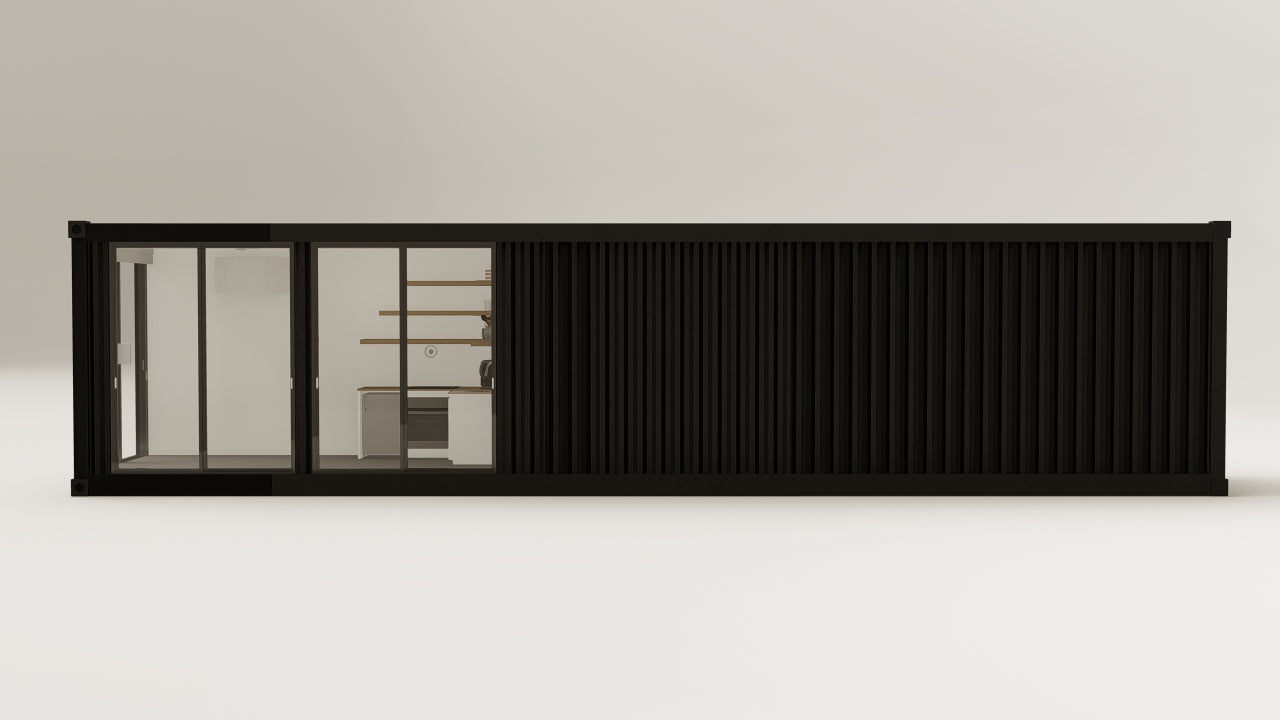 Living Space - 30 - Graphite Black - 1 End Door 2 Side Doors view 9