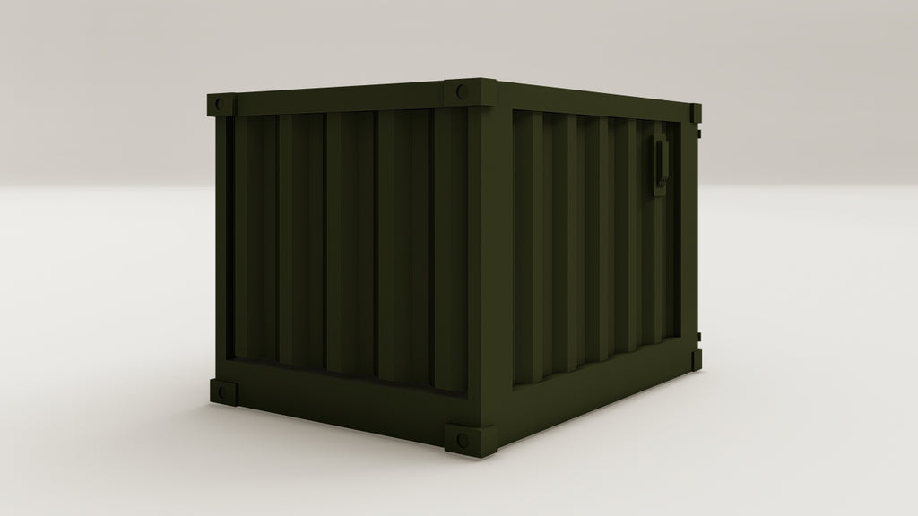 Mini Container - 1.5 - Bottle Green - 1 End Door view 4