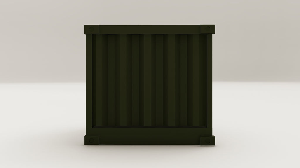 Mini Container - 1.5 - Bottle Green - 1 End Door view 5