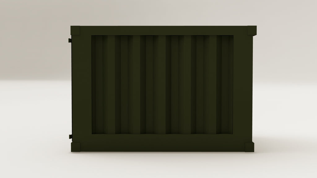 Mini Container - 1.5 - Bottle Green - 1 End Door view 6