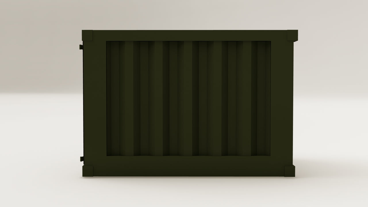 Mini Container - 1.5 - Bottle Green - 1 End Door view 6