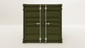 Mini Container - 2 - Bottle Green - 1 End Door view 1