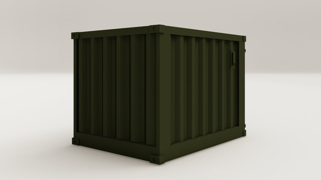 Mini Container - 2 - Bottle Green - 1 End Door view 4