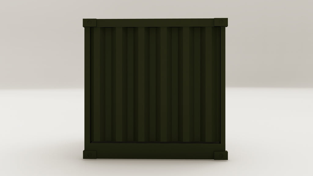 Mini Container - 2 - Bottle Green - 1 End Door view 5