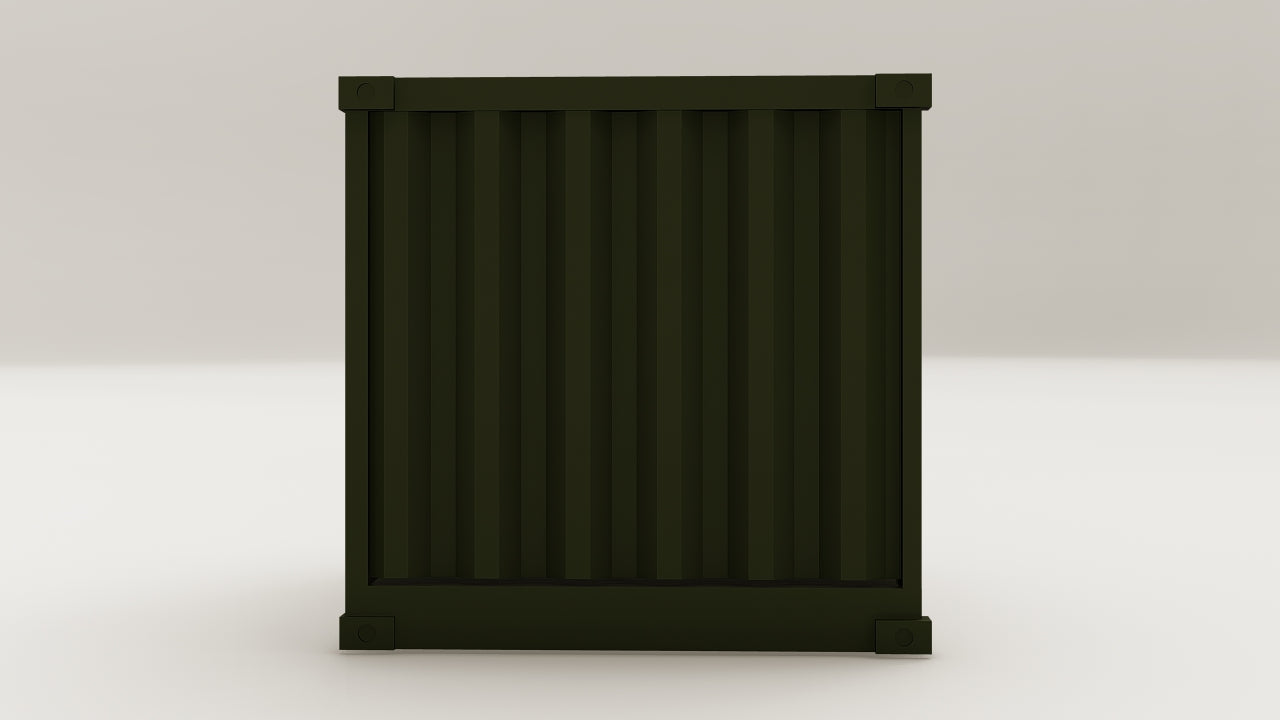 Mini Container - 2 - Bottle Green - 1 End Door view 5