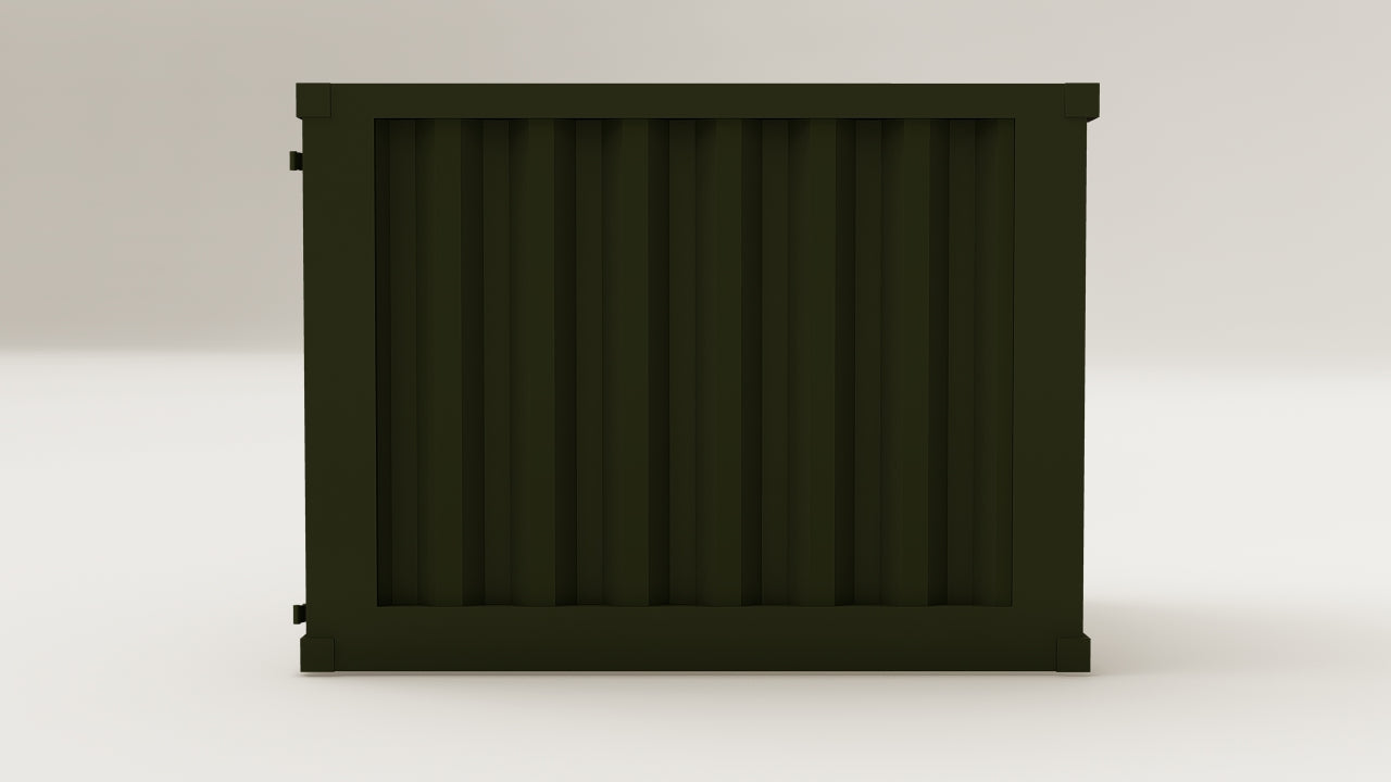 Mini Container - 2 - Bottle Green - 1 End Door view 6