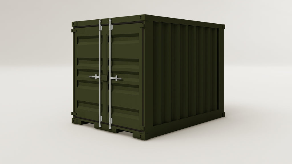 Mini Container - 2.5 - Bottle Green - 1 End Door view 2