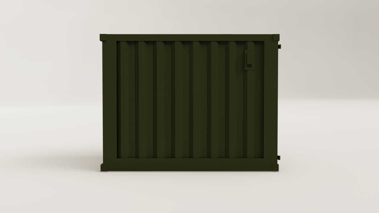 Mini Container - 2.5 - Bottle Green - 1 End Door view 3