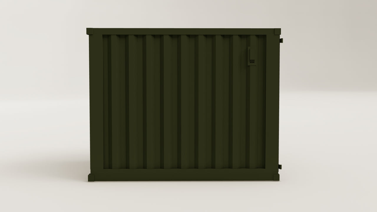 Mini Container - 3 - Bottle Green - 1 End Door view 3