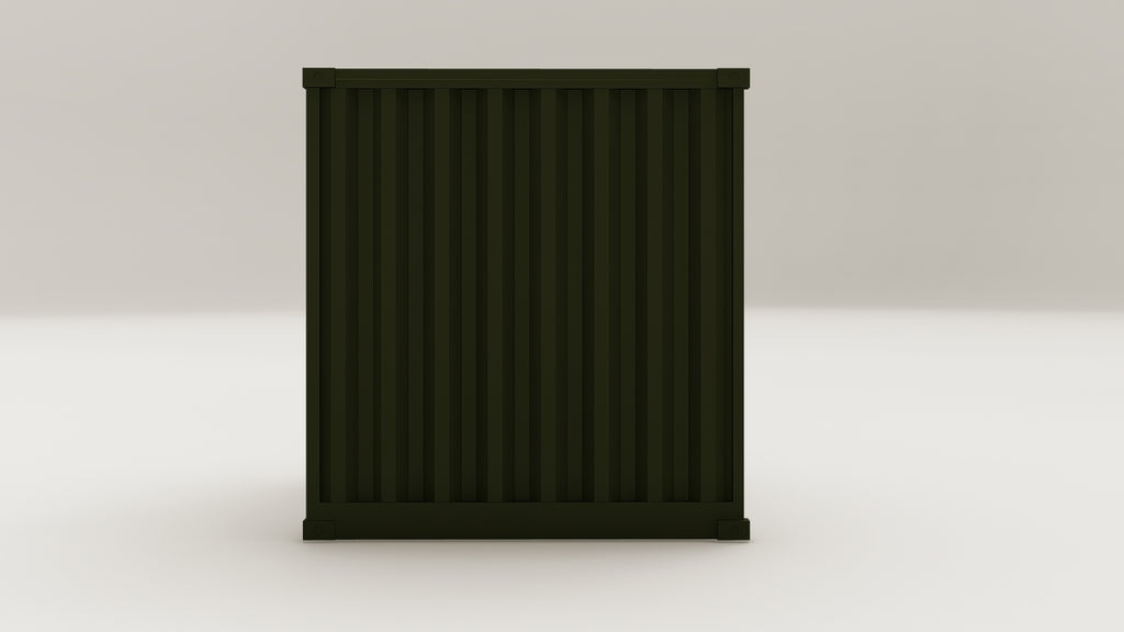 Mini Container - 3 - Bottle Green - 1 End Door view 5