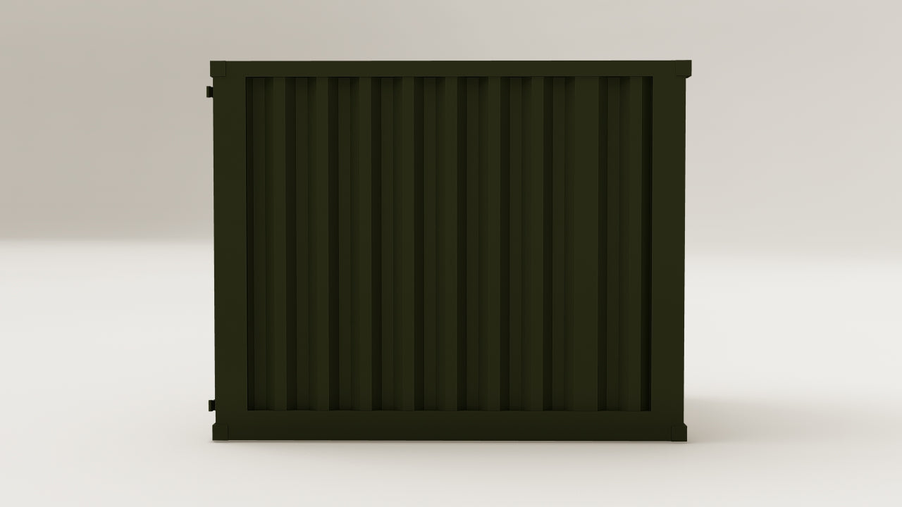 Mini Container - 3 - Bottle Green - 1 End Door view 6