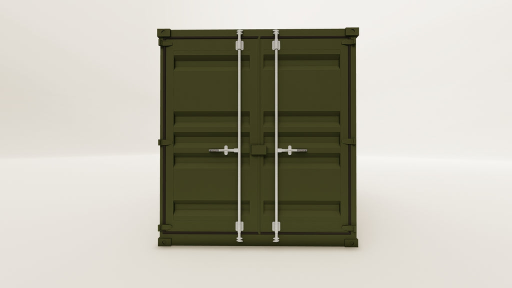 Mini Container - 5 - Bottle Green - 1 End Door view 1