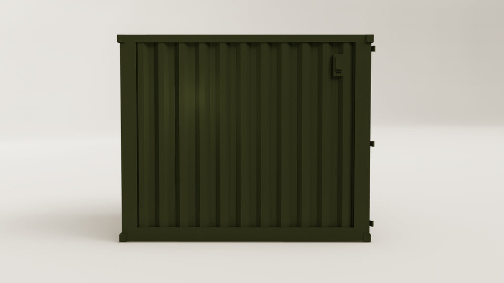 Mini Container - 5 - Bottle Green - 1 End Door view 3