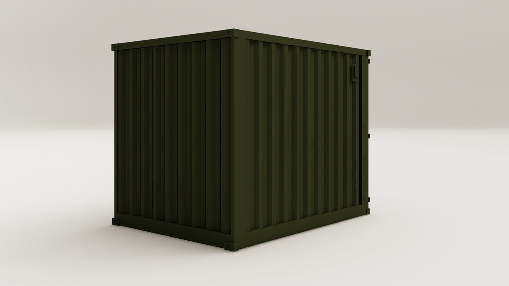 Mini Container - 5 - Bottle Green - 1 End Door view 4