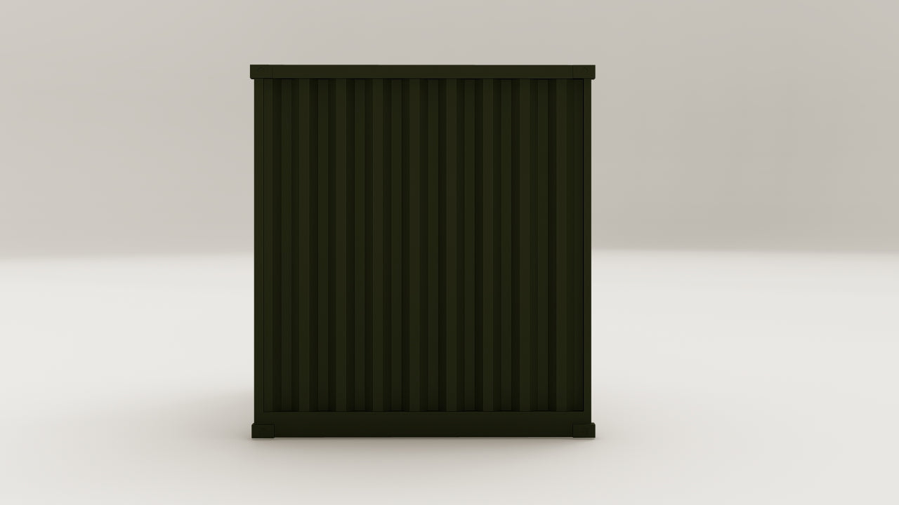 Mini Container - 5 - Bottle Green - 1 End Door view 5