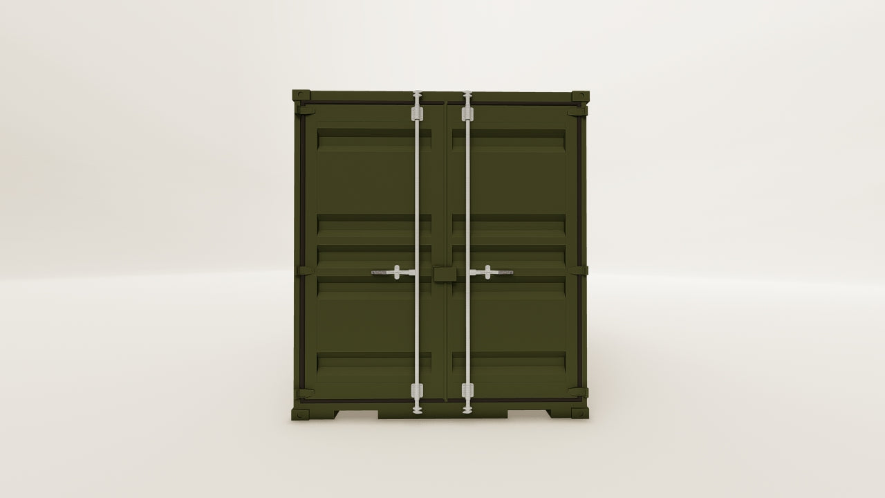 Mini Container - 6 - Bottle Green - 1 End Door view 1