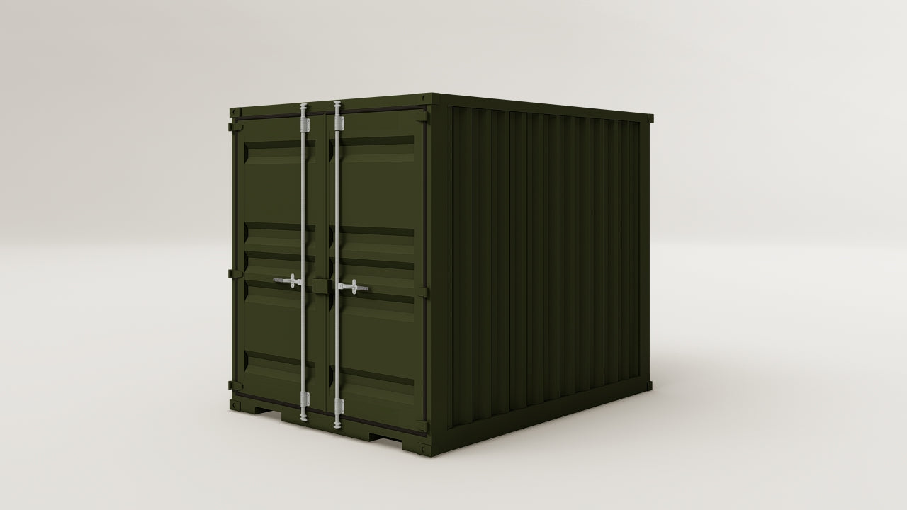 Mini Container - 6 - Bottle Green - 1 End Door view 2