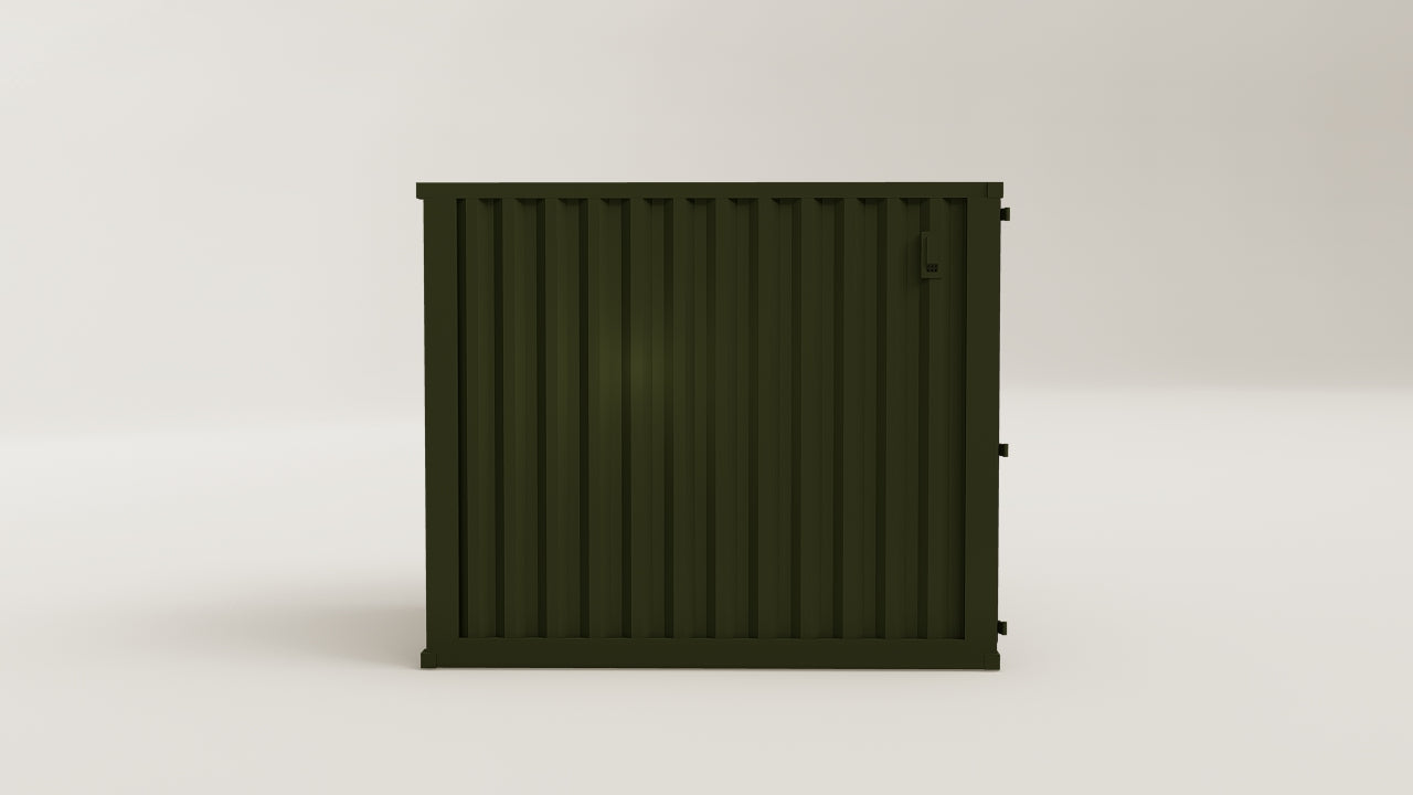 Mini Container - 6 - Bottle Green - 1 End Door view 3