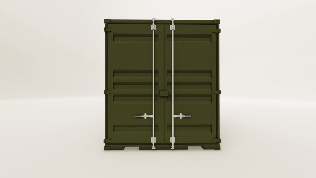 Mini Container - 7 - Bottle Green - 1 End Door view 1