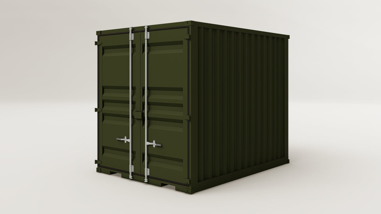 Mini Container - 7 - Bottle Green - 1 End Door view 2