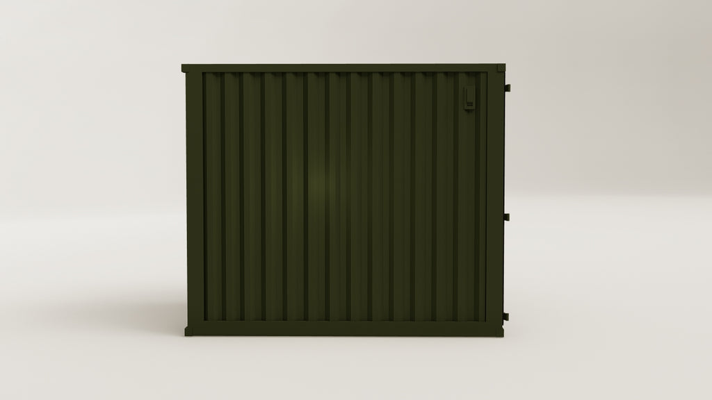 Mini Container - 7 - Bottle Green - 1 End Door view 3