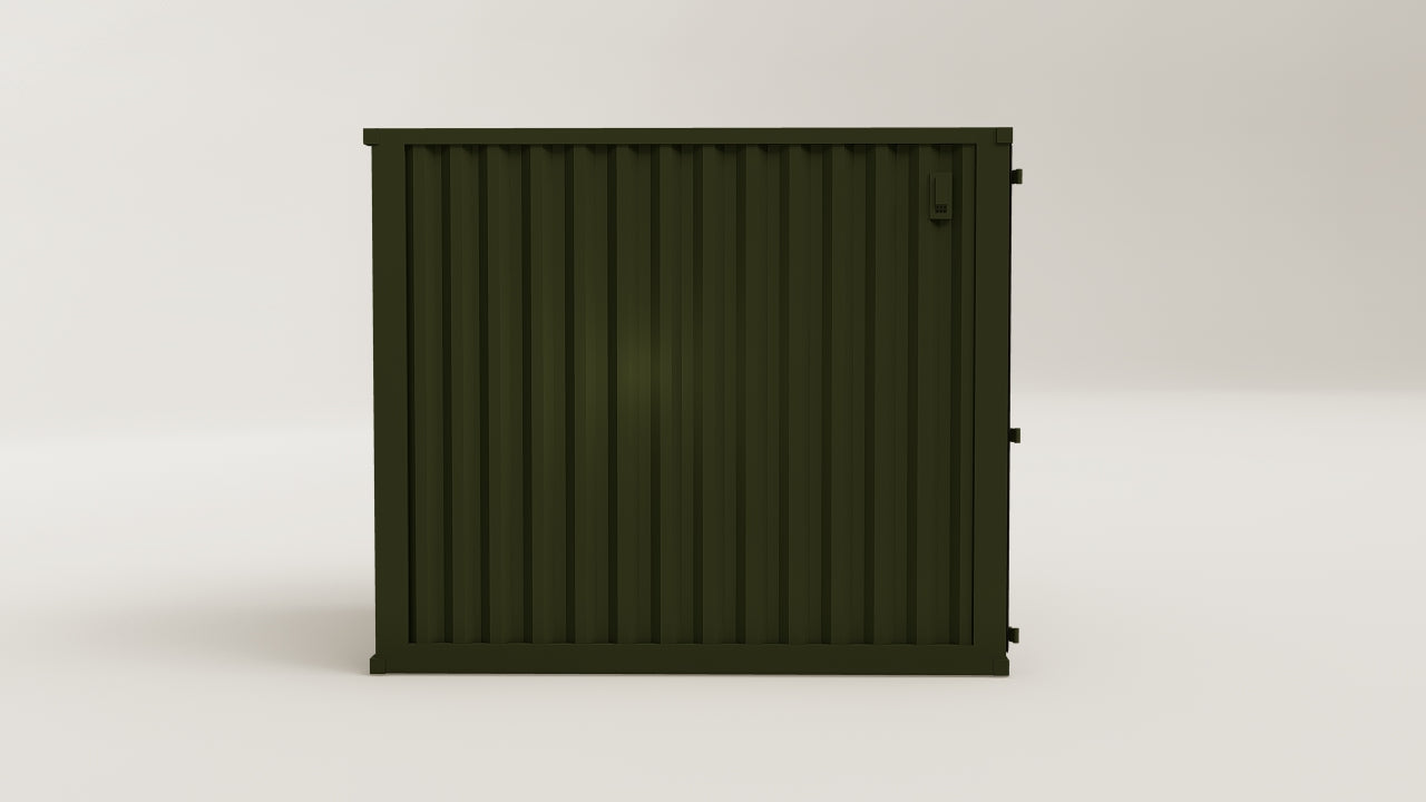 Mini Container - 7 - Bottle Green - 1 End Door view 3