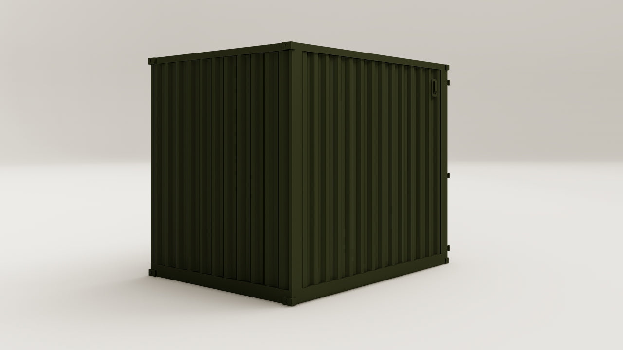 Mini Container - 7 - Bottle Green - 1 End Door view 4