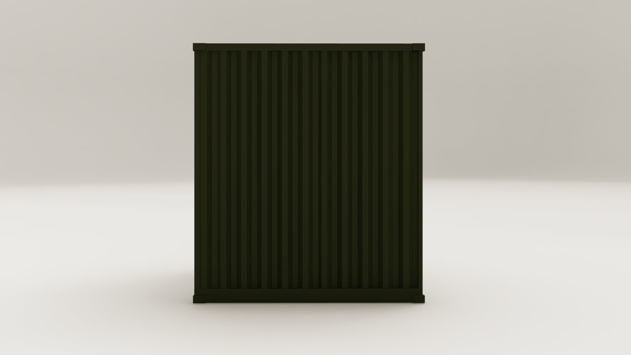 Mini Container - 7 - Bottle Green - 1 End Door view 5