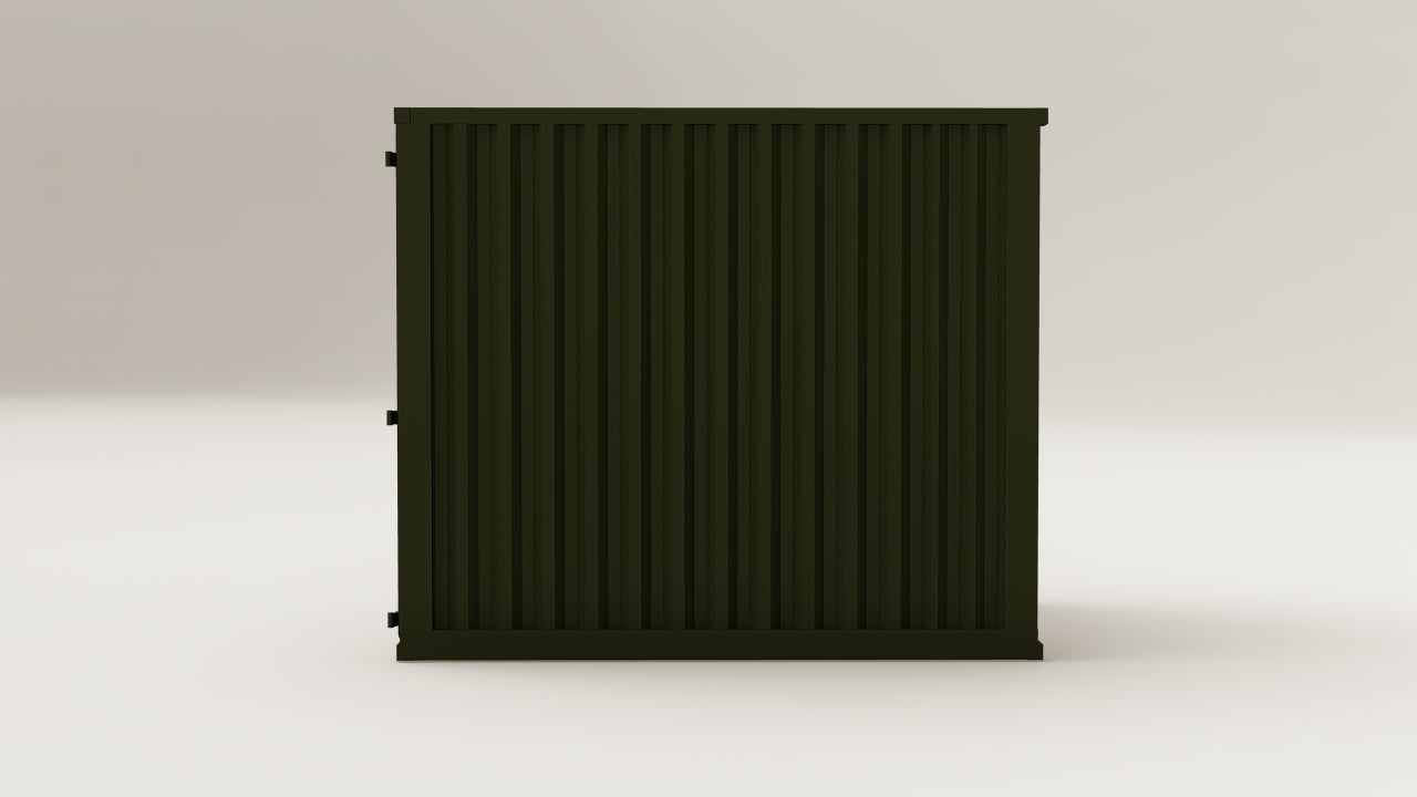 Mini Container - 7 - Bottle Green - 1 End Door view 6