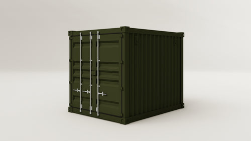 Container - 7.5 - Bottle Green - 1 End Door view 2