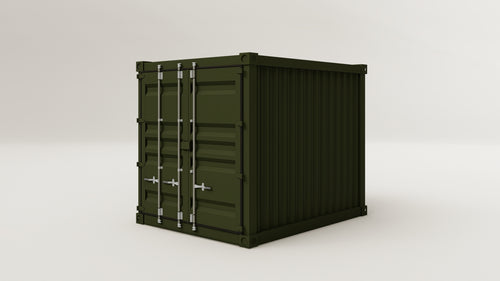 Container - 7.5 - Bottle Green - 2 End Doors view 2