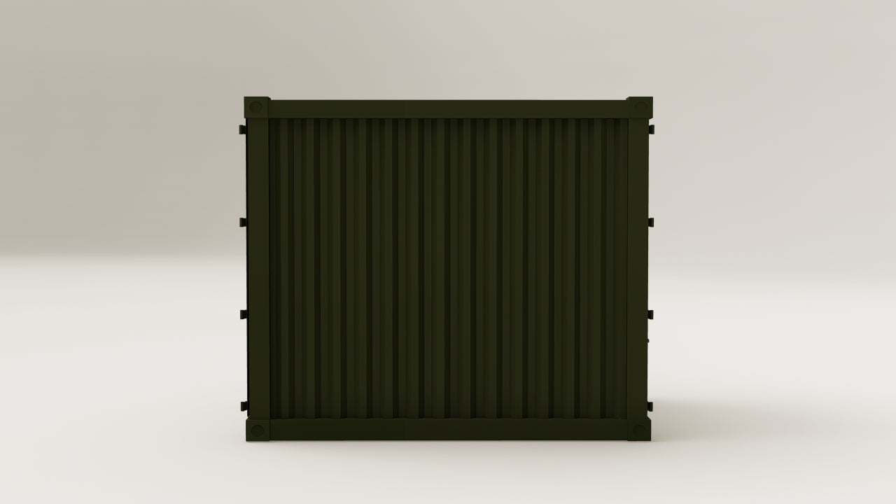 Container - 7.5 - Bottle Green - 2 End Doors view 6