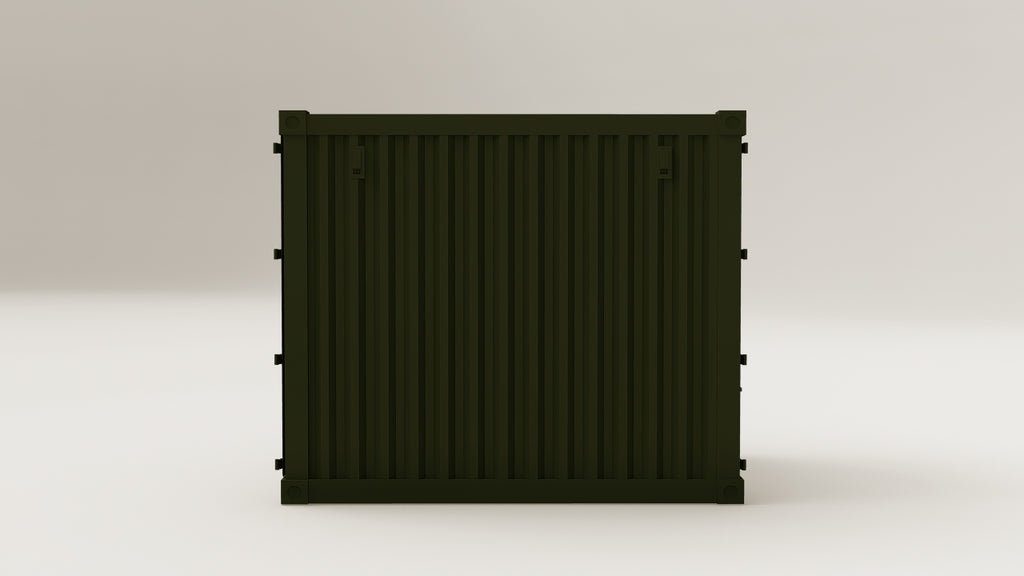 Container - 7.5 - Bottle Green - 2 End Doors 1 Side Door view 6