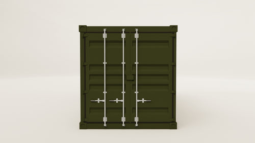 Container - 15 - Bottle Green - 1 End Door 1 Side Door view 1