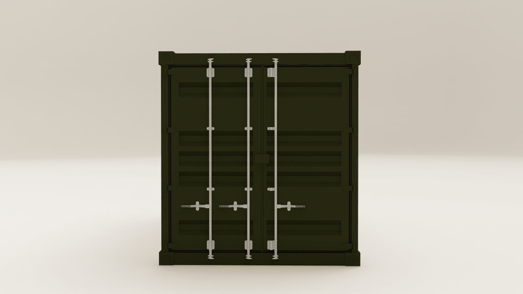 Container - 15 - Bottle Green - 1 End Door 1 Side Door view 5