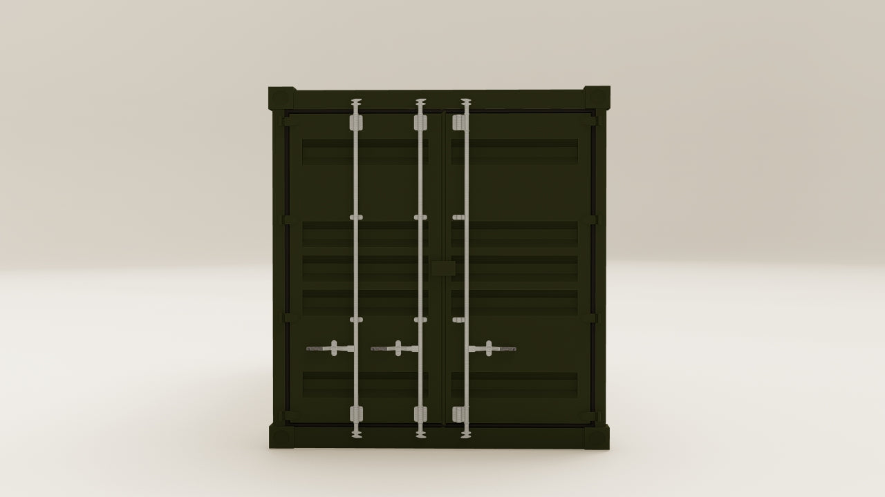 Container - 15 - Bottle Green - 1 End Door 1 Side Door view 5