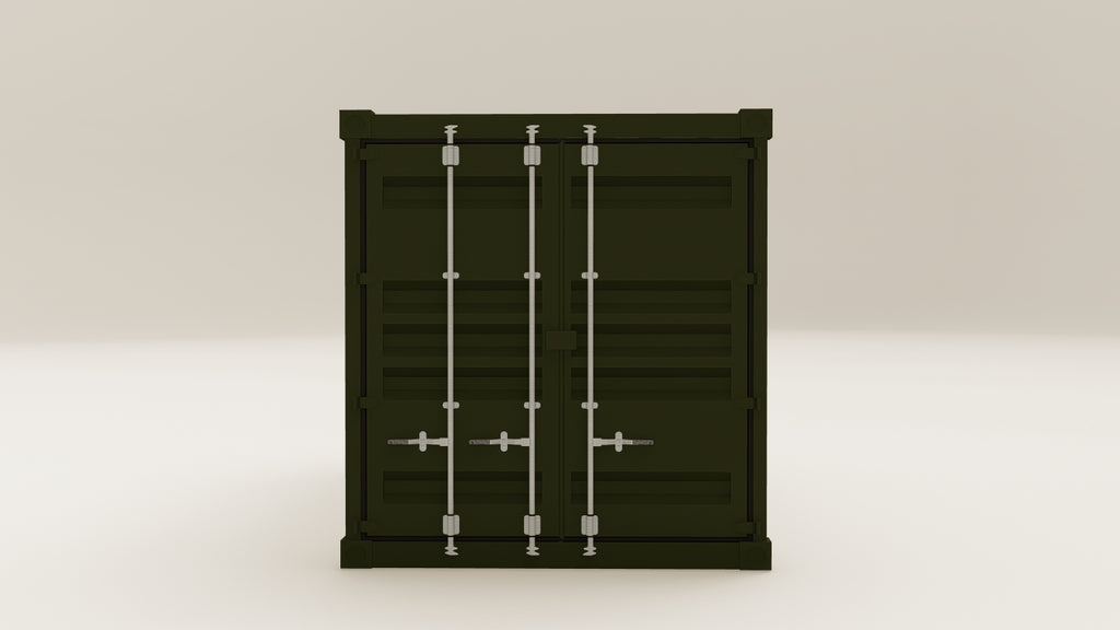 Container - 15 - Bottle Green - 2 End Doors view 5