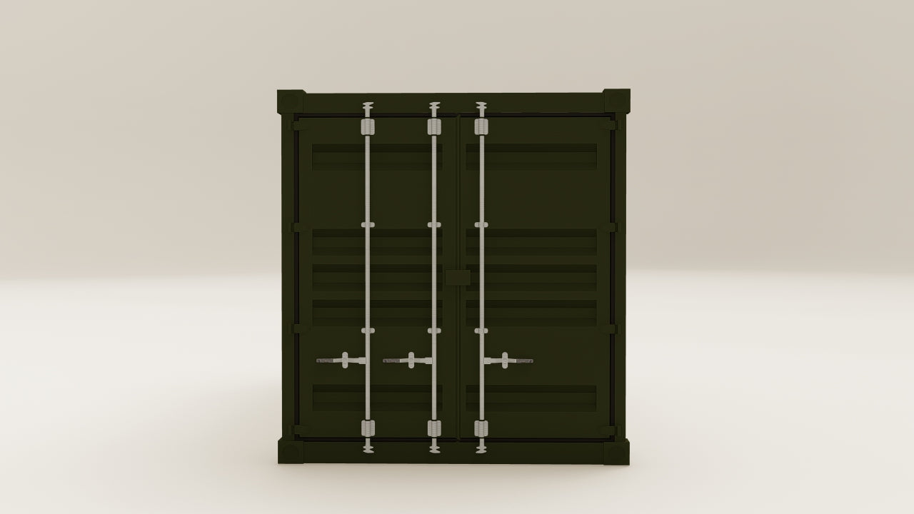 Container - 15 - Bottle Green - 2 End Doors view 5