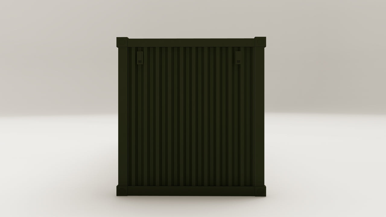 Container - 30 - Bottle Green - 1 End Door 2 Side Doors view 5