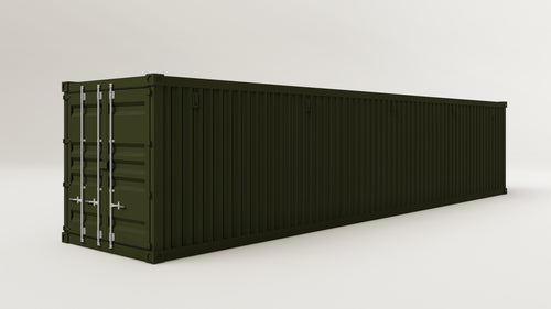 Container - 30 - Bottle Green - 1 End Door 3 Side Doors view 2