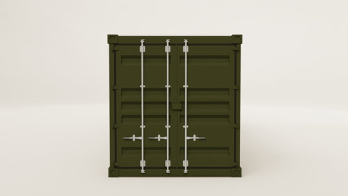 Container - 30 - Bottle Green - 1 End Door 4 Side Doors view 1