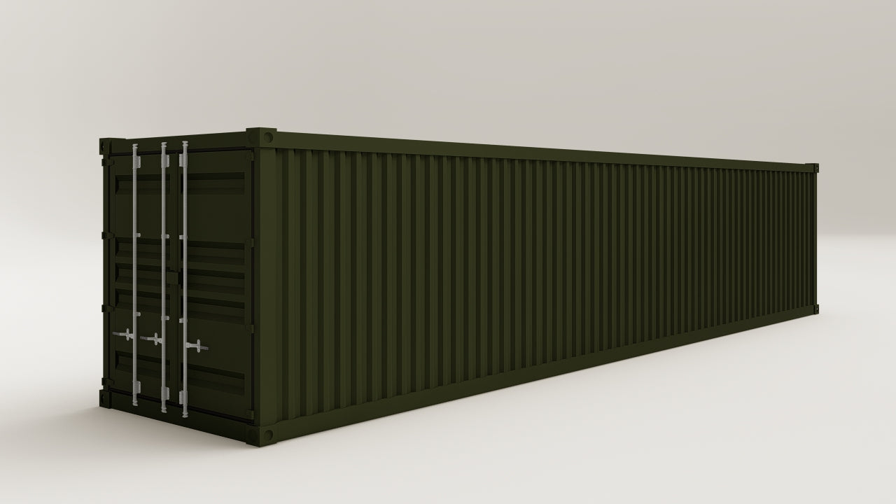 Container - 30 - Bottle Green - 2 End Doors view 4