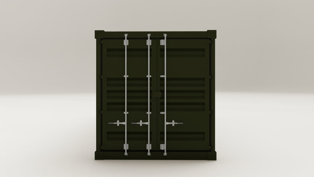 Container - 30 - Bottle Green - 2 End Doors view 5