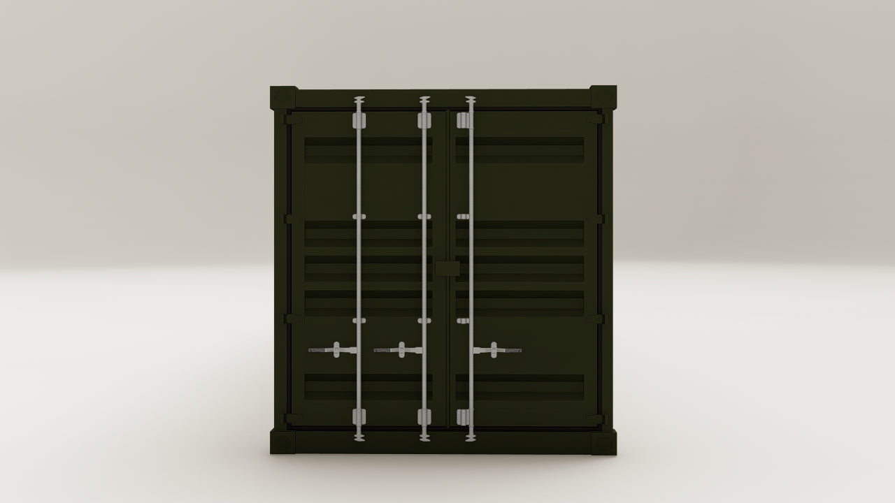 Container - 30 - Bottle Green - 2 End Doors view 5