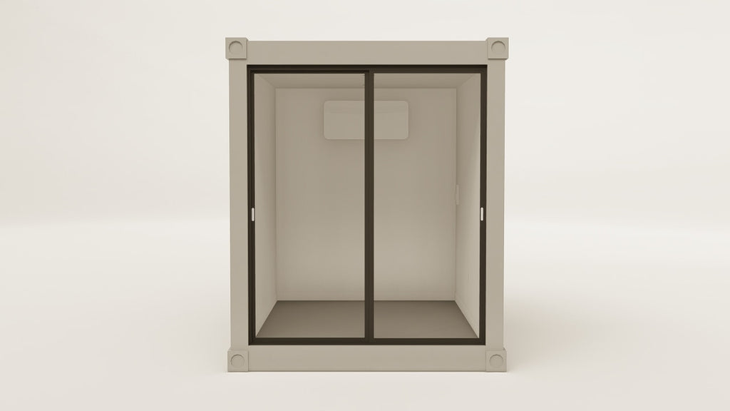 Work Space - 7.5 - Grey Aluminium - 1 Door