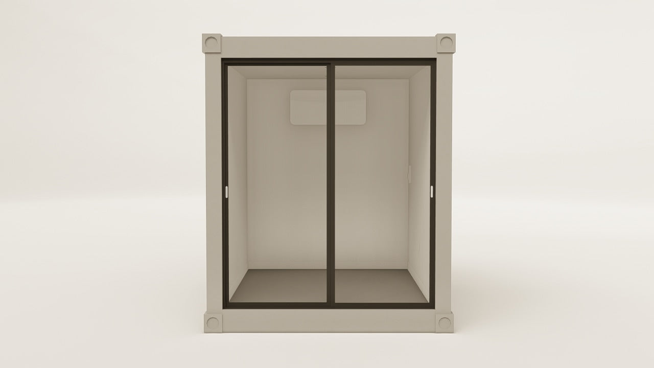 Work Space - 7.5 - Grey Aluminium - 1 Door